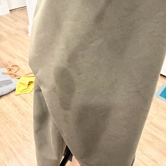 & Other Stories Stockholm Atelier Khaki Olive Green Trench Coat Womens Medium - Picture 13 of 16